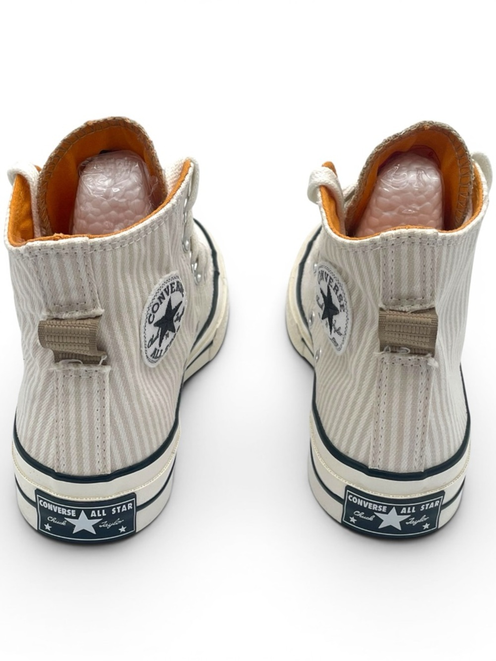 Converse Chuck Taylor High Top Cream Stripe Unisex W5.5 M3.5 EU36 - Picture 5 of 10
